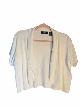 VERVE Ami Open-Front Cropped Cardigan